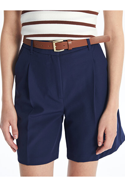 LC Waikiki Pohodlné tvarované dámské šortky s páskem v pase