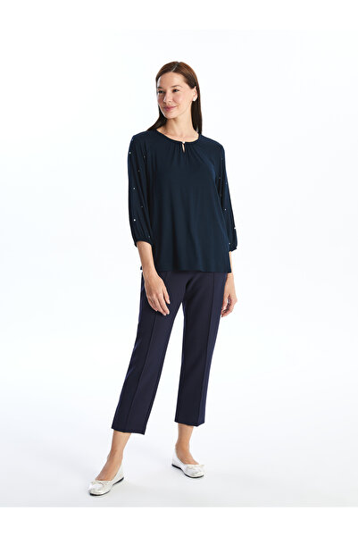 LC Waikiki Kőre nyomtatott legénynyakú női blúz