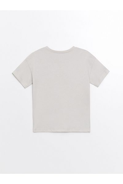 LC Waikiki Printed Short Sleeve Crew Neck T-Shirt for Baby Boy