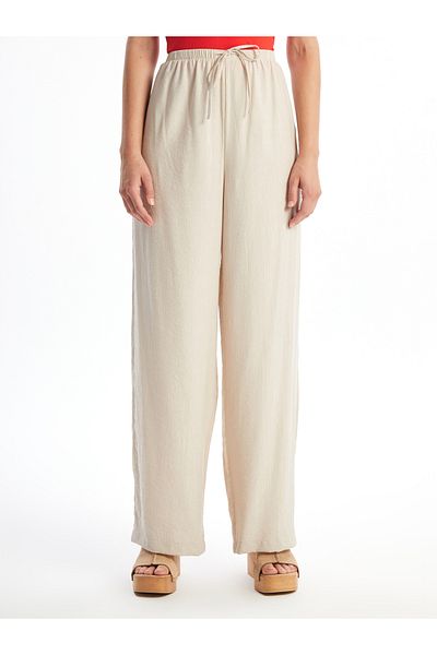 LC Waikiki Wide Leg and Elastic Waist Women's Trousers