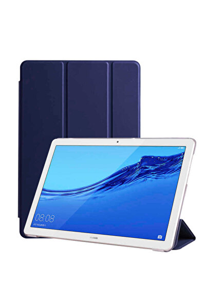 halkhouse Huawei T5 10 inc Smart Cover Standlı Katlanabilir Nubuk Kılıf