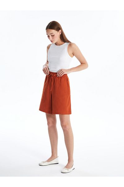 LC Waikiki Bequeme, geformte Damenshorts mit elastischem Bund