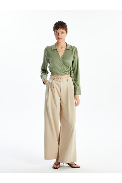 LC Waikiki Women's Relaxed Cut Belted Pants