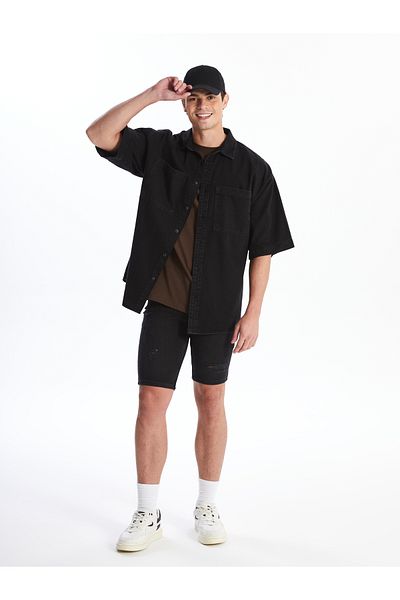 LC Waikiki Skinny Fit Jeans-Shorts für Herren