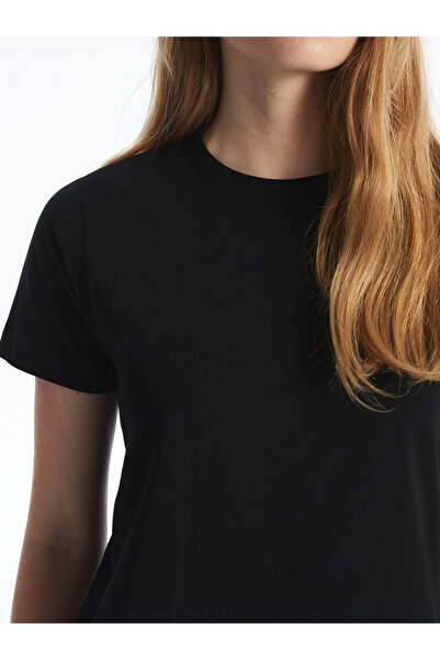 LC Waikiki Koszulka damska z okrągłym dekoltem i krótkim rękawem - W40958Z8