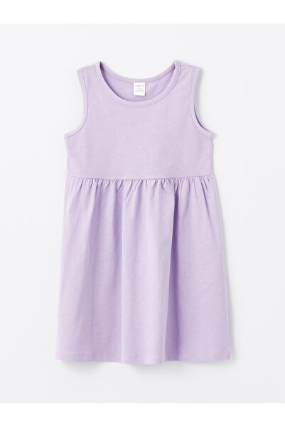 LC Waikiki Bisiklet Yaka Kolsuz Kız Bebek Elbise 4'lü