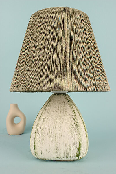 Hmydesign Serre Handmade Seramik Abajur Yeşil