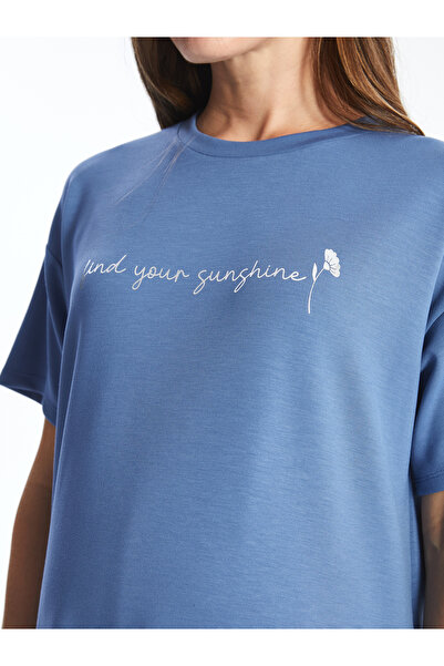 LC Waikiki Těhotenské šaty – výstřih s výstřihem, s potiskem, krátký rukáv