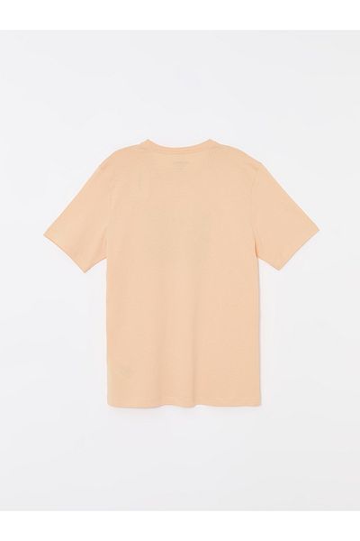 LC Waikiki Bedrucktes Herren-T-Shirt aus gekämmter Baumwolle – Rundhalsausschnitt, kurze Ärmel