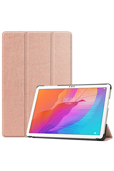 halkhouse Huawei MatePad T10S Smart Cover Standlı Katlanabilir Nubuk Kılıf