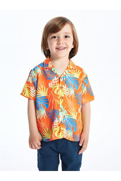 LC Waikiki Short Sleeve Printed Shirt for Baby Boy