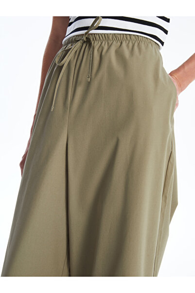 LC Waikiki Dámské kalhoty se širokými nohavicemi a elastickým pasem