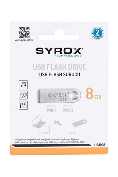 Syrox Metal USB Memory 8 GB