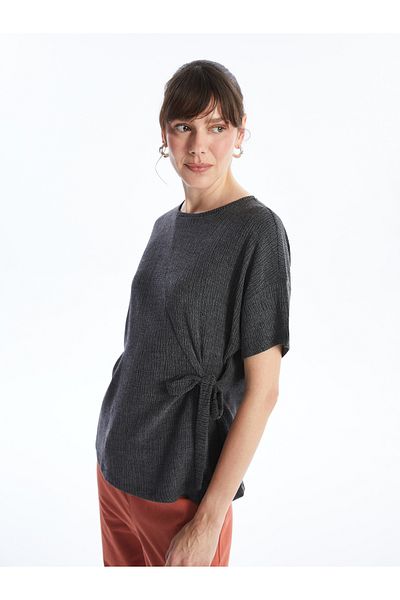 LC Waikiki Oversize Damen T-Shirt - Rundhals, gerader Schnitt, kurze Ärmel