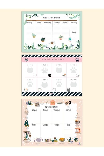 colortouch Weekly Planner Weekly Planner Σετ 3 τεμαχίων