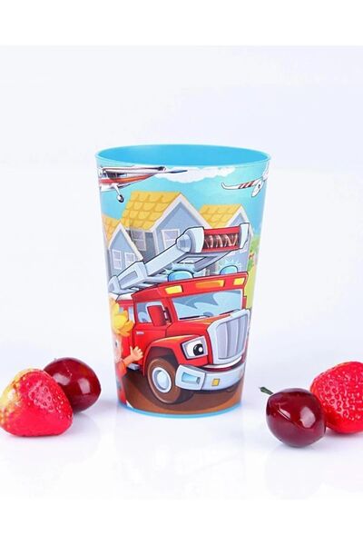 Peaceful BPA FREE 6'lı 340 cc Sarışın Çocuk Desenli Plastik Piknik ve Party Çocuk Bardağı
