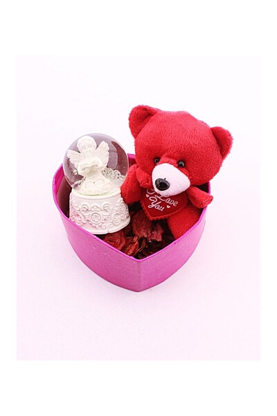 Lexi Bella Sevgiliye Özel Günlere Dekorarif Şık Hediye Mini Ayıcık ve Melek K...