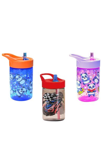 Peaceful 3 Adet Set Bpa Free 430 Cc Araba, Mavi Panda Ve Pembe Panda Desenli ...