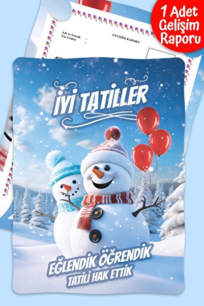 colortouch Kardan Adam Temalı A4 Ana Sınıfı Gelişim Raporu Karne Kılıfı ( Kabı ) 1 Adet Karne Süsleme 24x33 Cm