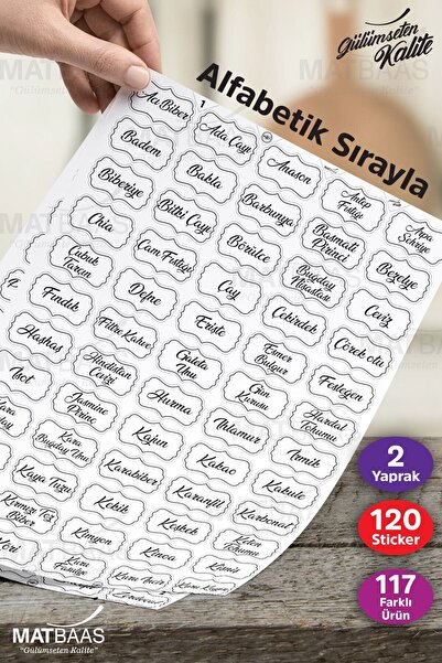 colortouch ملصق شفاف لجرة بهارات ونبضات ومكسرات مكون من 120 قطعة