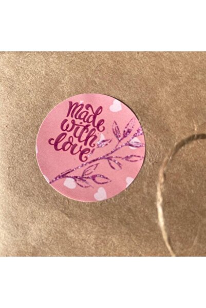 colortouch Autocolant Made With Love 56 bucăți (1 autocolant cu diametrul de 3,3 cm)