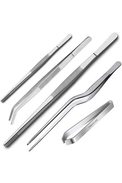Gurme Chef Professional Chef Decoration Tweezers, Set of 5