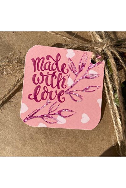 colortouch Etichete Autocolant Made With Love 50 Bucăți 4,8 Cm X 4,8 Cm