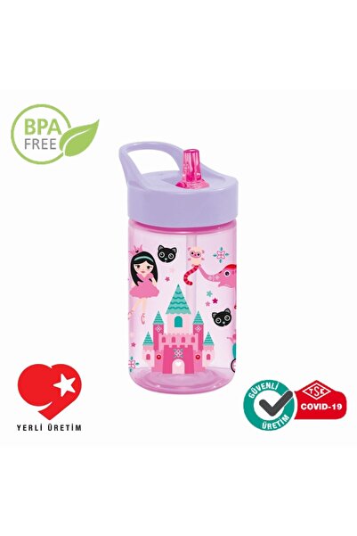 Peaceful Bpa Free 0,43 Lt Unicorn Prenses Desenli Pipetli Matara-pp