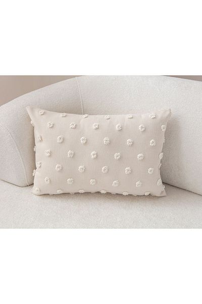 SWITA Țesătură de in Decorativ Buline - Husă de pernă 35X50