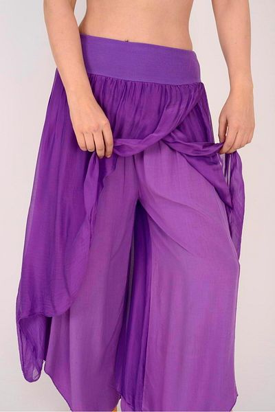 Park Moda 1899 Asymmetric Cut Silk Shalvet with Cover