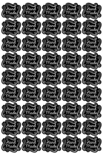 colortouch Handmade (El Yapımı) Etiket 4-sticker-4 Cm X3 Cm 80 Adet