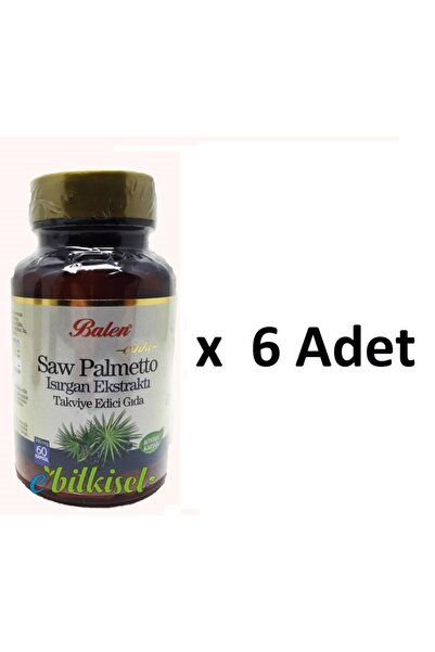 Balen 6 Adet Saw Palmetto Cüce Palmiye Isirgan Ekstrakti Kapsül
