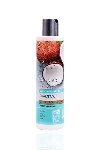 L'ACTONE شامبو مرطب إضافي للشعر بجوز الهند 300 مل / شامبو بزيت جوز الهند والك...