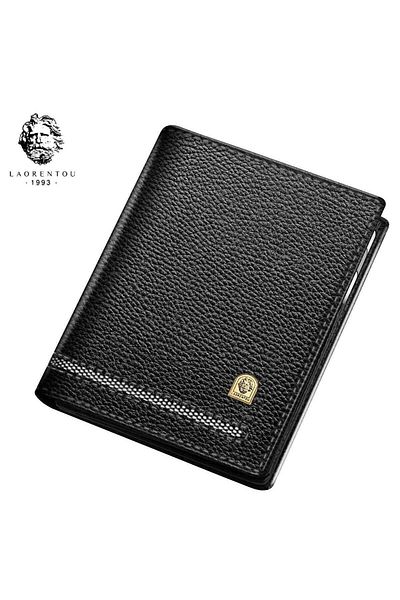 Laorentou Ανδρικό πορτοφόλι Pagano Made in Italy από γνήσιο δέρμα - Ανδρική θήκη για κάρτες