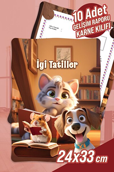 colortouch Mačka-Pas - Miš A4 Omot za izveštaj o razvoju u vrtiću za prvi raz...