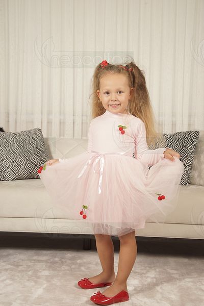 neocotton Rochie căptușită din tul elastic și cireș