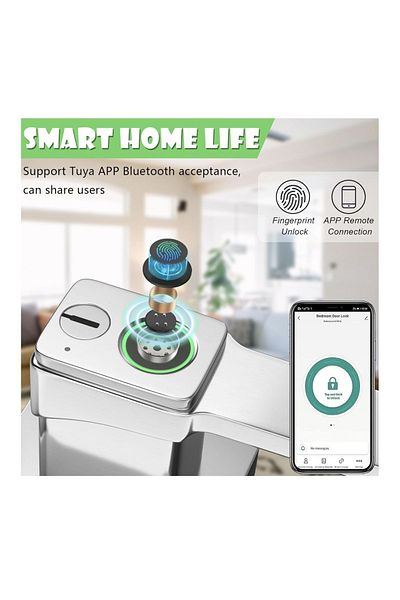 VipDeluXe Fıtnate Smart Lock, Fingerprint Door Lock, Digital Door Lock, Waterproof
