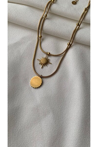 KAD COLLECTION قلادة دوريكا من الفولاذ على شكل نجمة الشمال