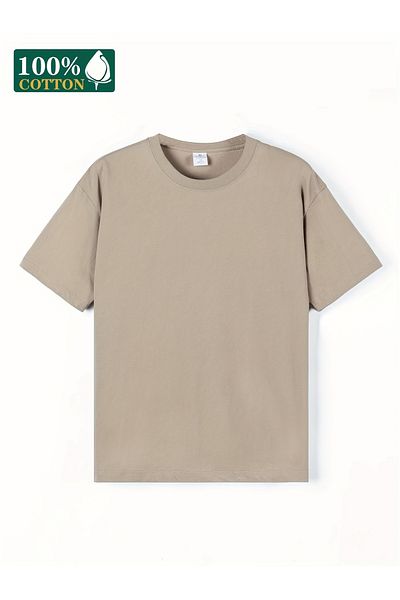 Let's Wear Μπλουζάκι Basic με γιακά ποδηλάτου - Ατυπωμένο