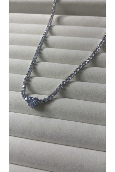 KAD COLLECTION قلادة مسار الماء على شكل قلب