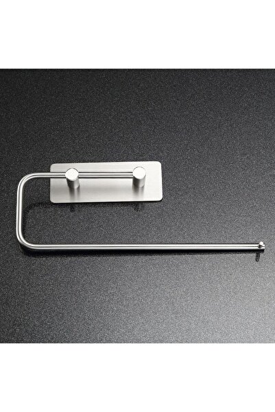 DELTAHOME Paslanmaz Çelik Yapışkanlı Kağıt Havluluk - Anında Kolay Montaj - Vida Yok!