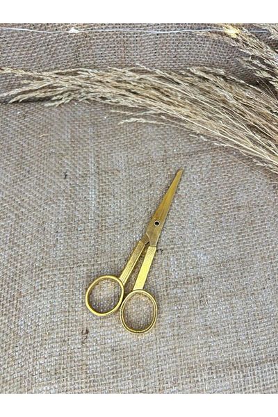TutkuSetUp Promise-Engagement Scissors, Promise Engagement Ribbon Cutting Scissors, Plain, GOLD Scissors,