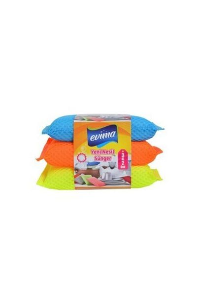 EVİMA 3-Piece New Generation Cleaning Sponge