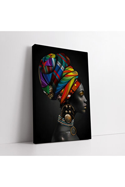 KOSS Dijital Tablou pe pânză cu femeie africană modernă
