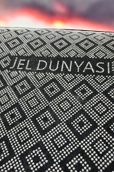 Altun Altun2Li Anti-Rasit Luxury Post Plush Pompon Fringed Gel Non-Slip Carpet Bath Mat