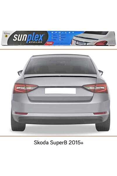 SUNPLEX Skoda Superb Bagaj Üstü Spoiler Piano Black