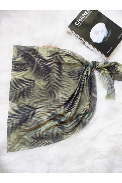 bright moon Women's Patterned Tulle Podrum Pareo 50 X 150 cm