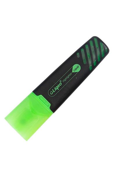 Liqeo Athens Highlighter Green Highlighter Marker (PACK OF 12)
