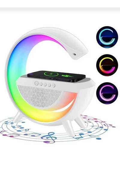 CEPHOME kablosuz şarj aleti - hoparlör ışıklı masa lambası