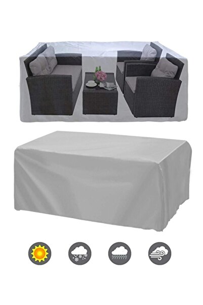 otoTR Dıs Mekan Mobilya Masa Sandalye Koruyucu Ortu 250x160*80 Cm